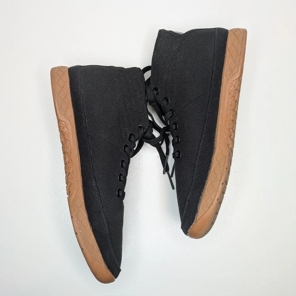 NOBULL Black Canvas Mid Top Outwork Sneakers Trainers Women's en's Size 8.5
